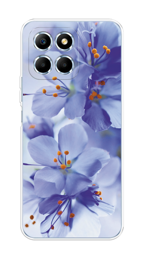 

Чехол на Huawei Honor X6/X6s "Фиолетовые цветки", Фиолетовый;синий, 6109550-1