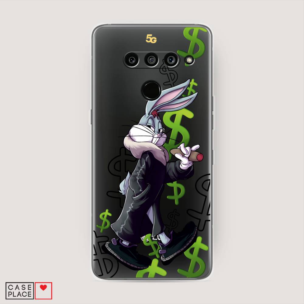

Чехол на LG V50 ThinQ "Rich Bugs Bunny", Зеленый;черный;голубой, 83850-6