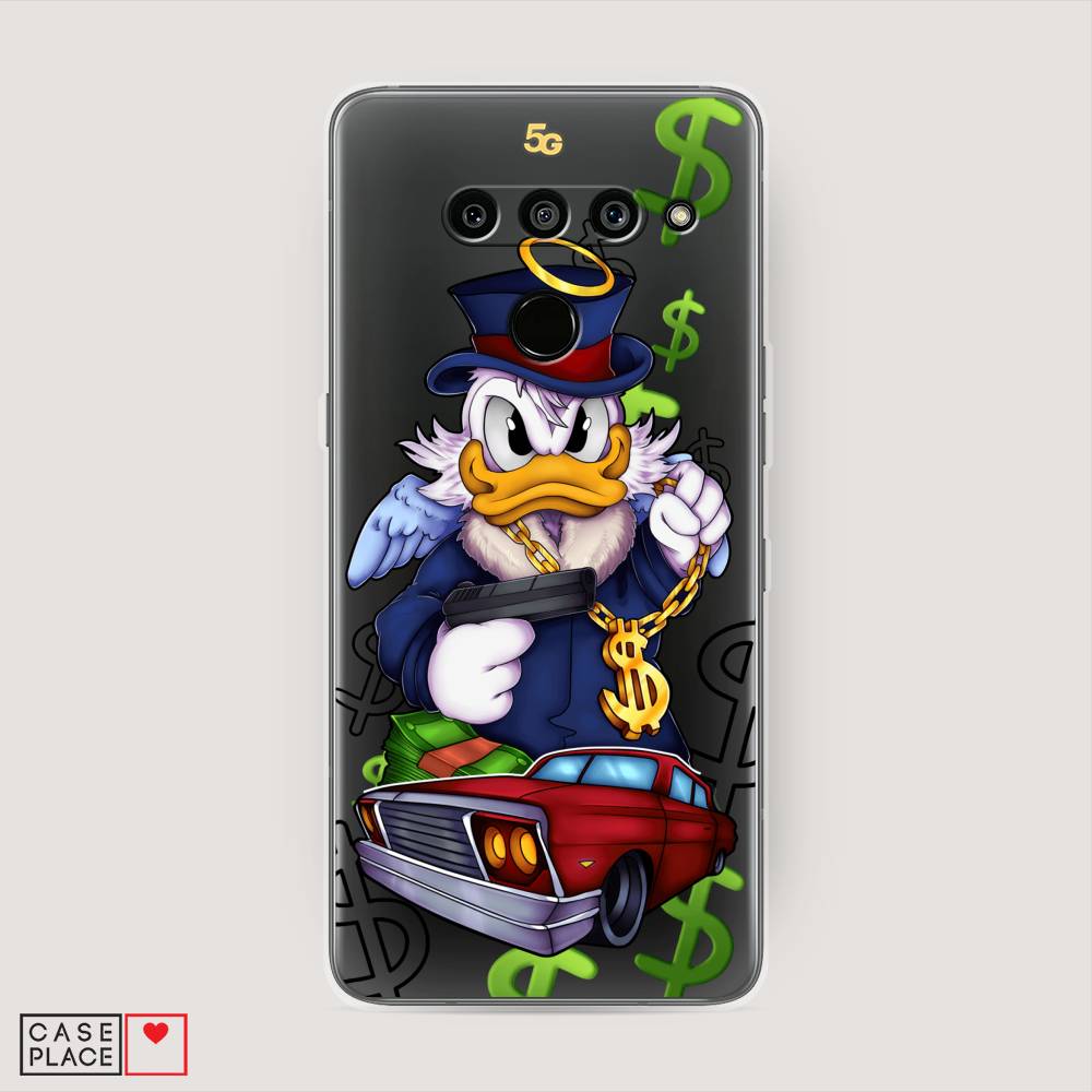 

Чехол на LG V50 ThinQ "Scrooge McDuck with a Gold Chain", Красный;синий;белый, 83850-6