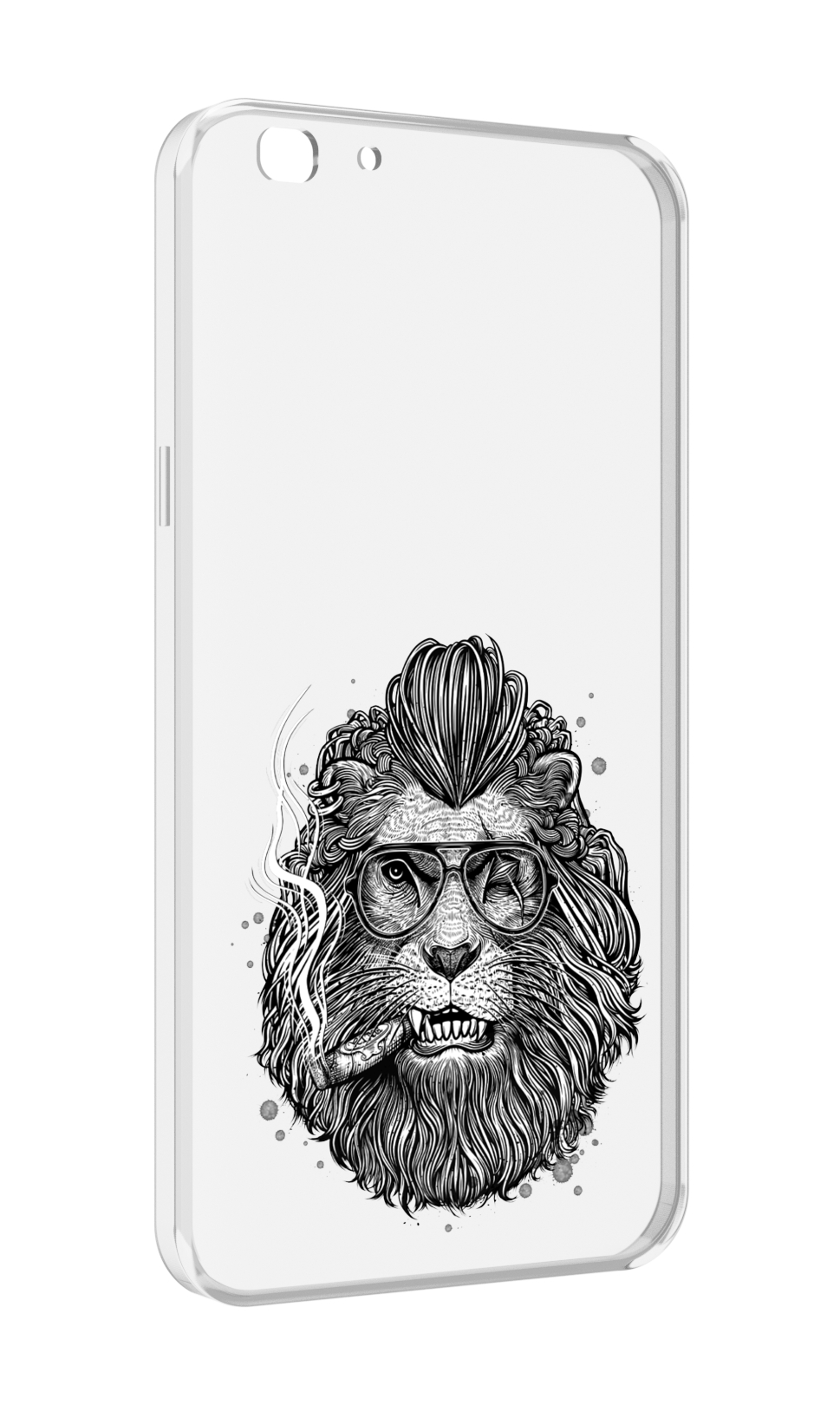 

Чехол MyPads курящий лев для Oppo A77/F3 (2017 год), Прозрачный, Tocco