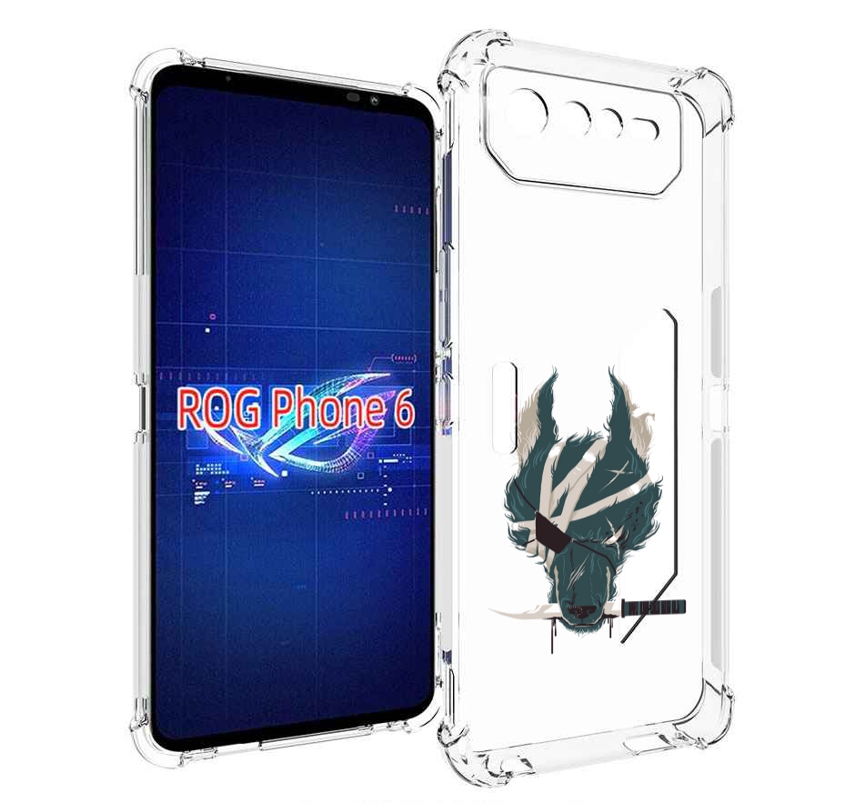 

Чехол MyPads волк-разбойник для Asus ROG Phone 6, Прозрачный, Tocco