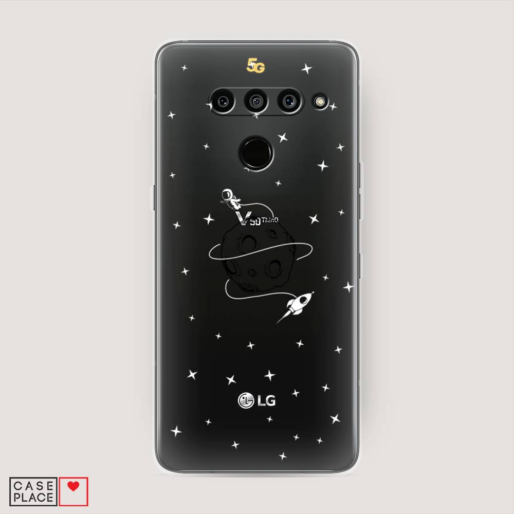 

Чехол на LG V50 ThinQ "Полет вокруг луны", Белый;серый;черный, 83850-2