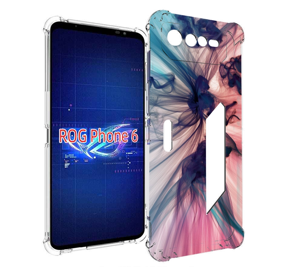 

Чехол MyPads разноцветный дым для Asus ROG Phone 6, Прозрачный, Tocco