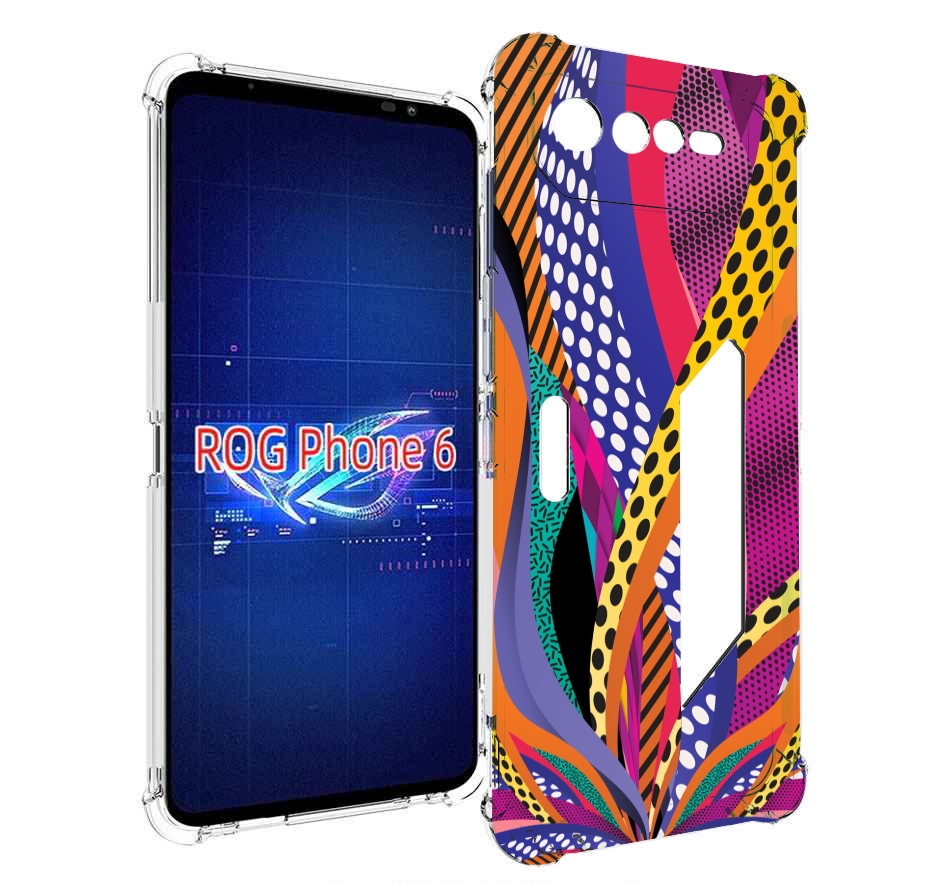 

Чехол MyPads разноцветные щупальца для Asus ROG Phone 6, Прозрачный, Tocco