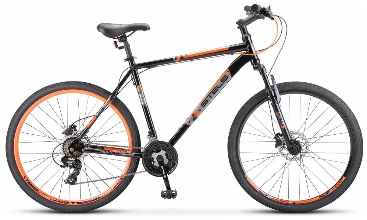 

Велосипед STELS Navigator 700 D 27.5" F020 2022 21" черный/красный, Navigator 700 D 27.5" F020