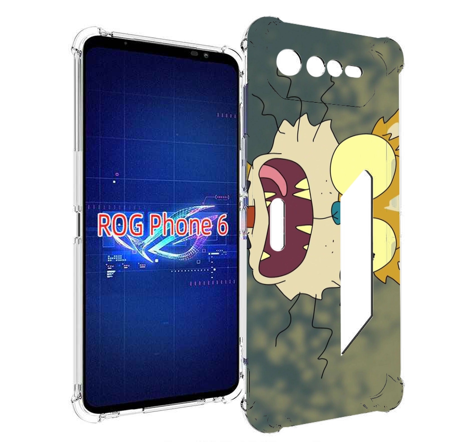 

Чехол MyPads пугливый кот для Asus ROG Phone 6, Прозрачный, Tocco