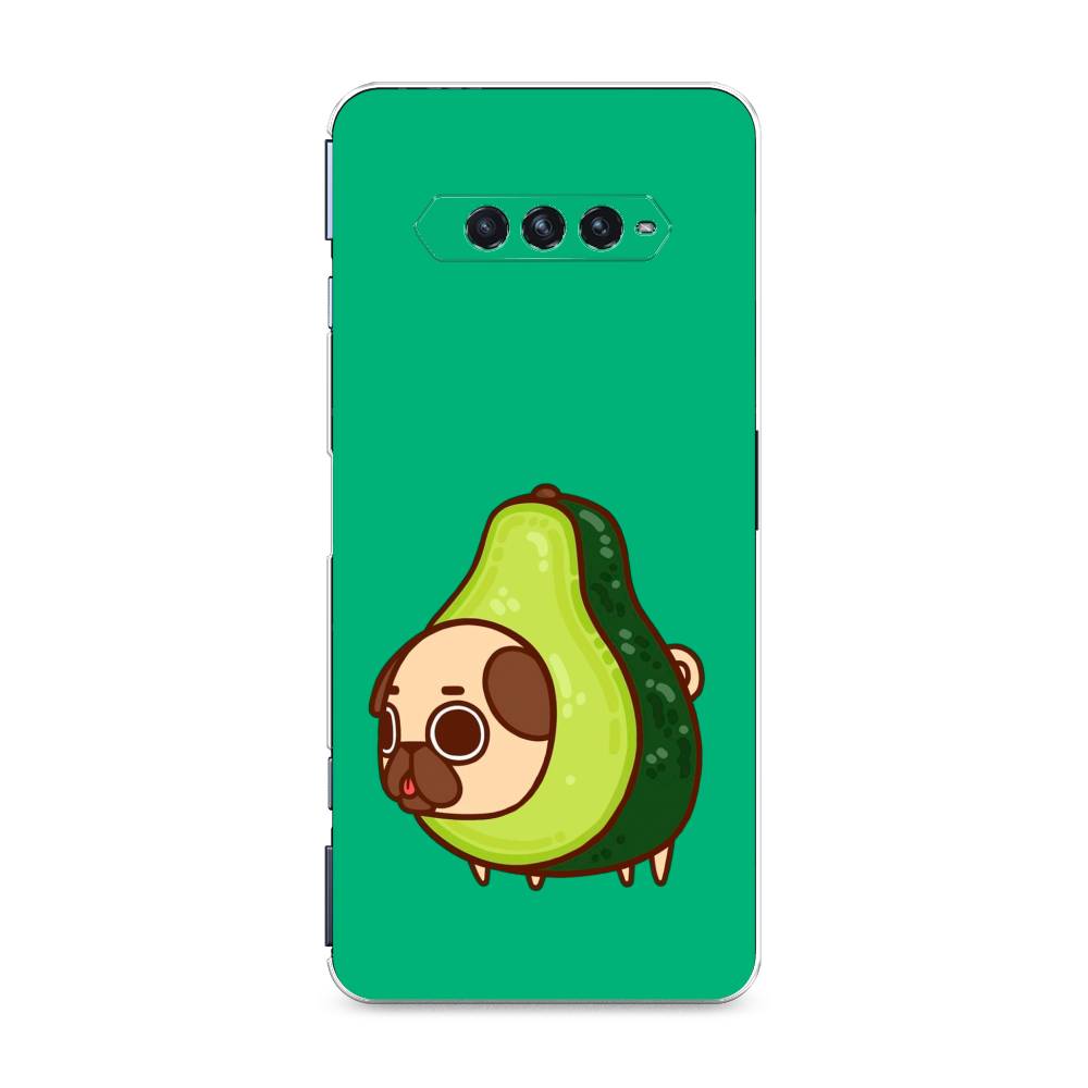 

Чехол на Xiaomi Black Shark 4"Мопс авокадик", Зеленый, 311150-1