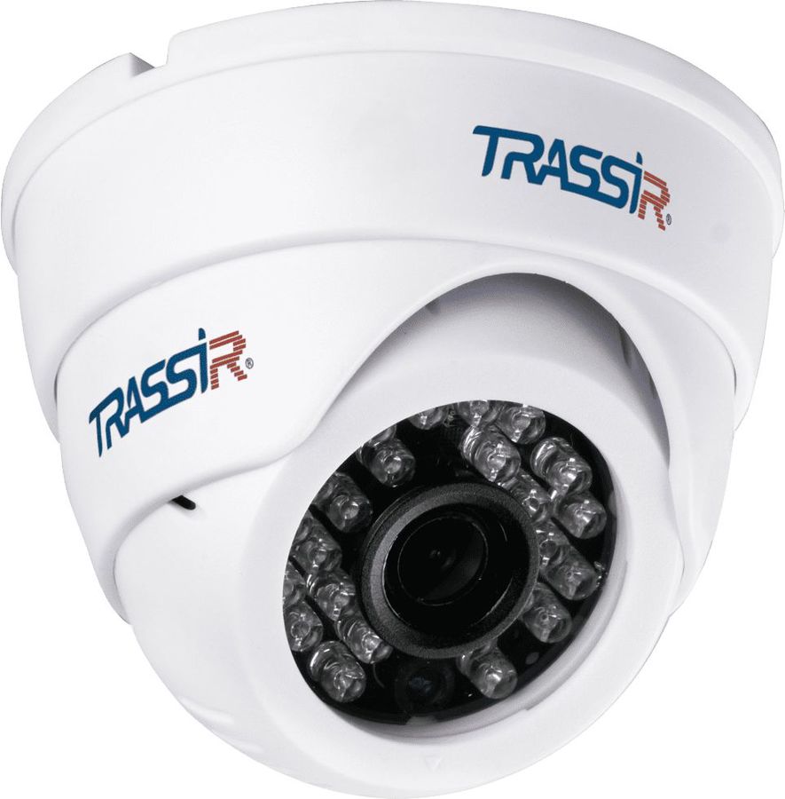 Камера видеонаблюдения IP Trassir TR-D8121IR2W,  1080p,  2.8 мм,  белый [tr-d8121ir2w (2.8