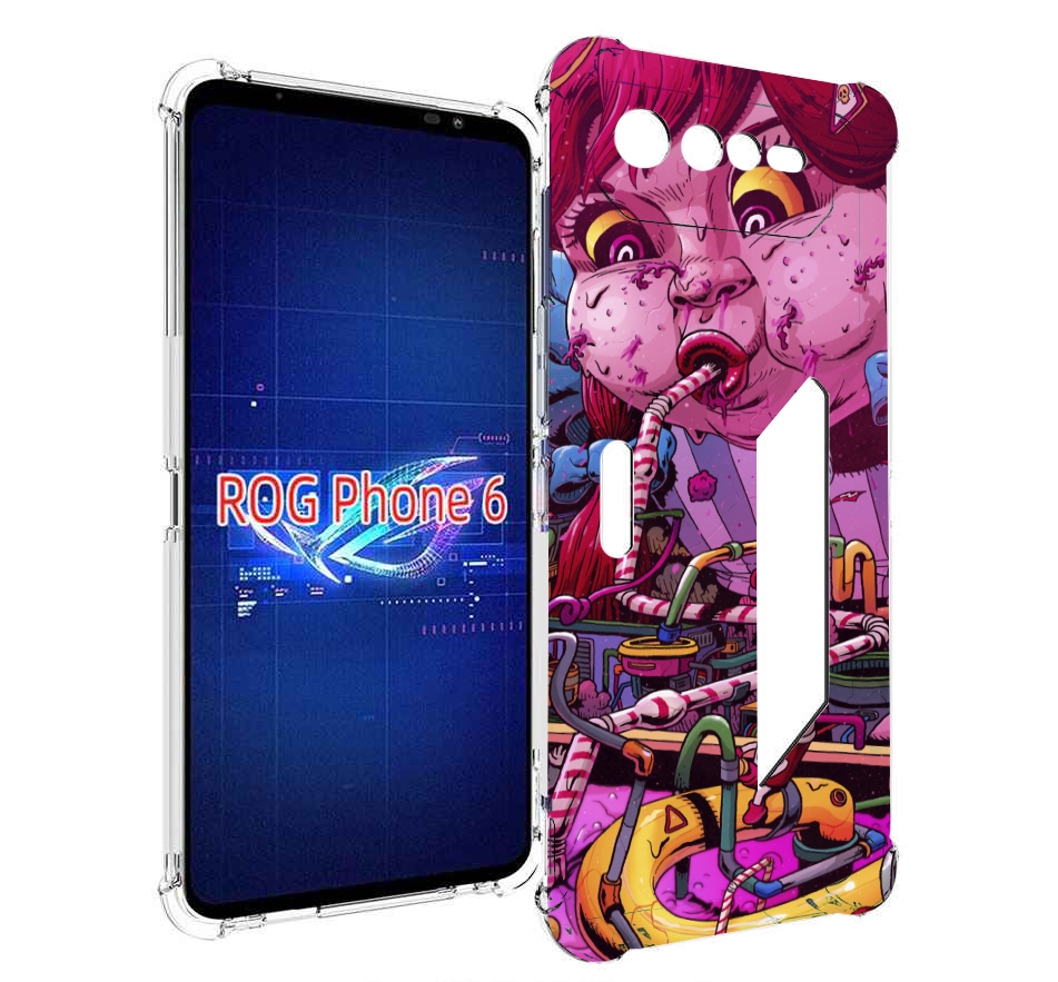 

Чехол MyPads прикольная сладкая картинка для Asus ROG Phone 6, Прозрачный, Tocco