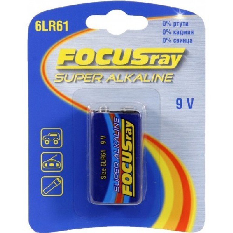 

Батарейка FOCUSray ULTRA ALKALINE 6LR61/BL1