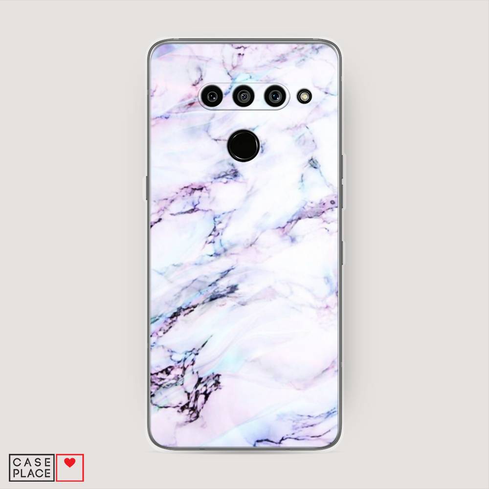

Чехол на LG V50 ThinQ "Радужный мрамор", Серый;фиолетовый, 83850-3