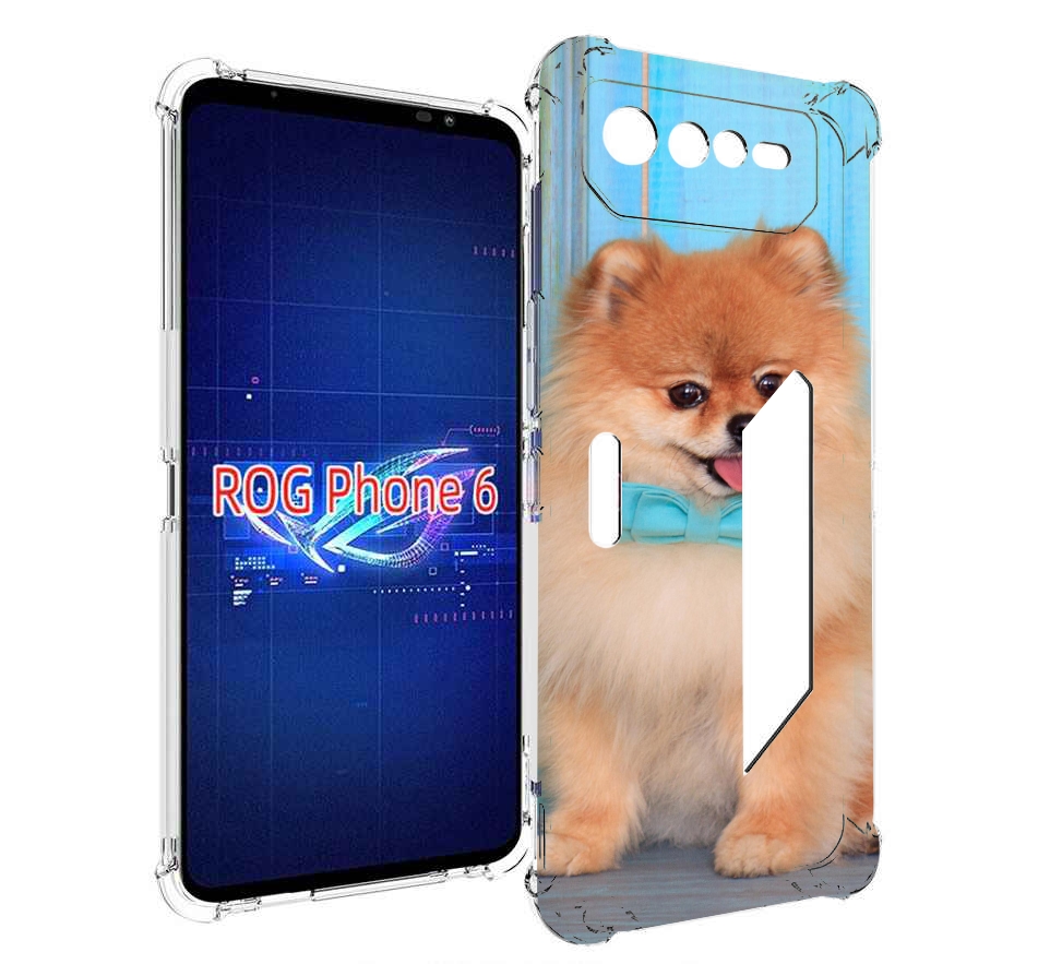 

Чехол MyPads померанскии шпиц для Asus ROG Phone 6, Прозрачный, Tocco