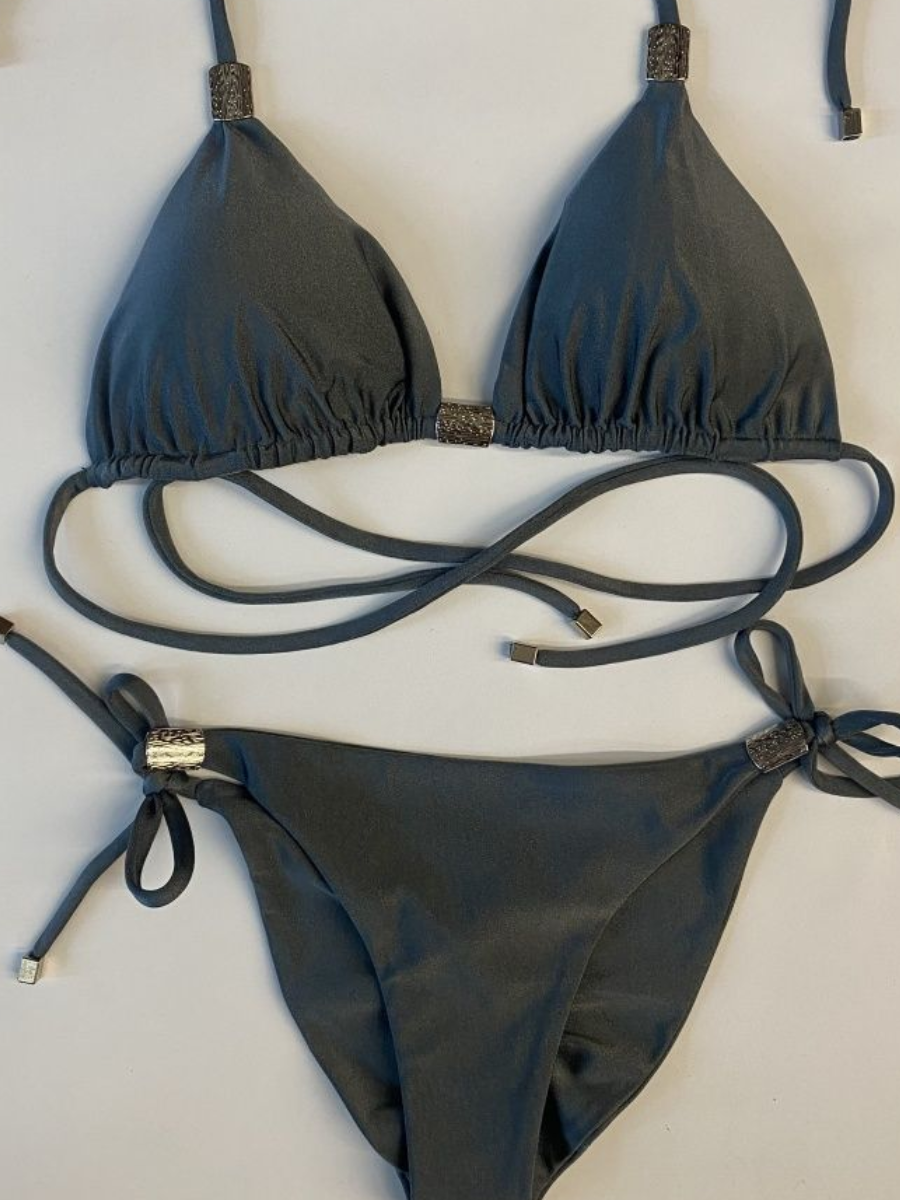 

Купальник раздельный женский Balibikini Йоко матовый серый XL, Йоко матовый