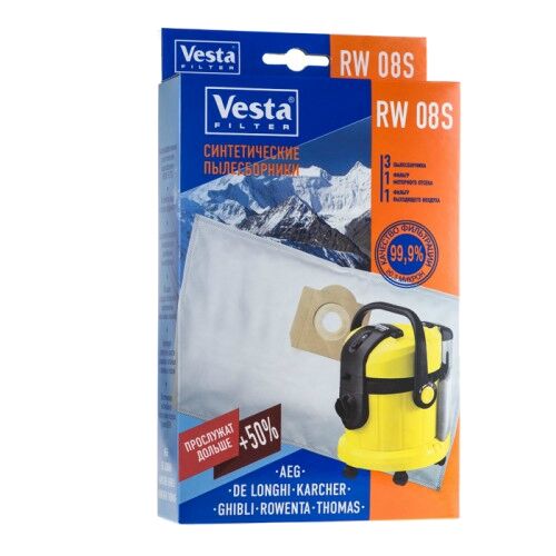 Пылесборник Vesta filter RW08S комплект пылесборников для bosch conti scarlett siemens ufesa karcher komforter