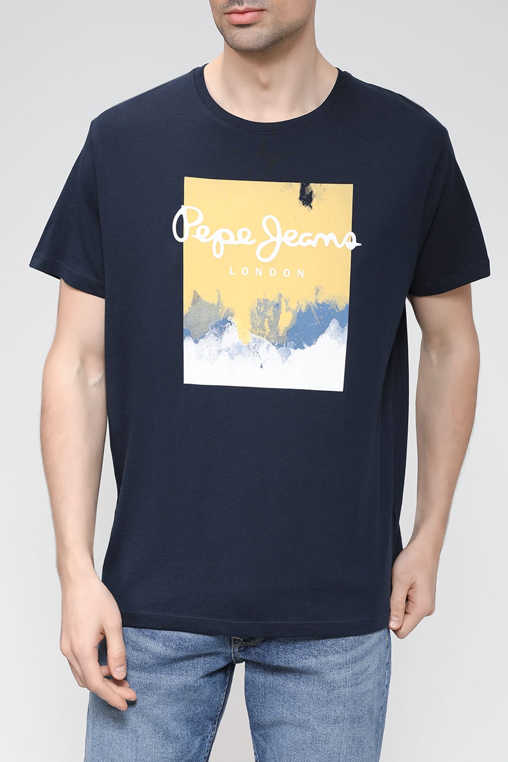

Футболка мужская Pepe Jeans PM508713 синяя S, Синий, PM508713