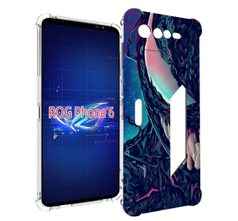 

Чехол MyPads полу веном для Asus ROG Phone 6, Прозрачный, Tocco