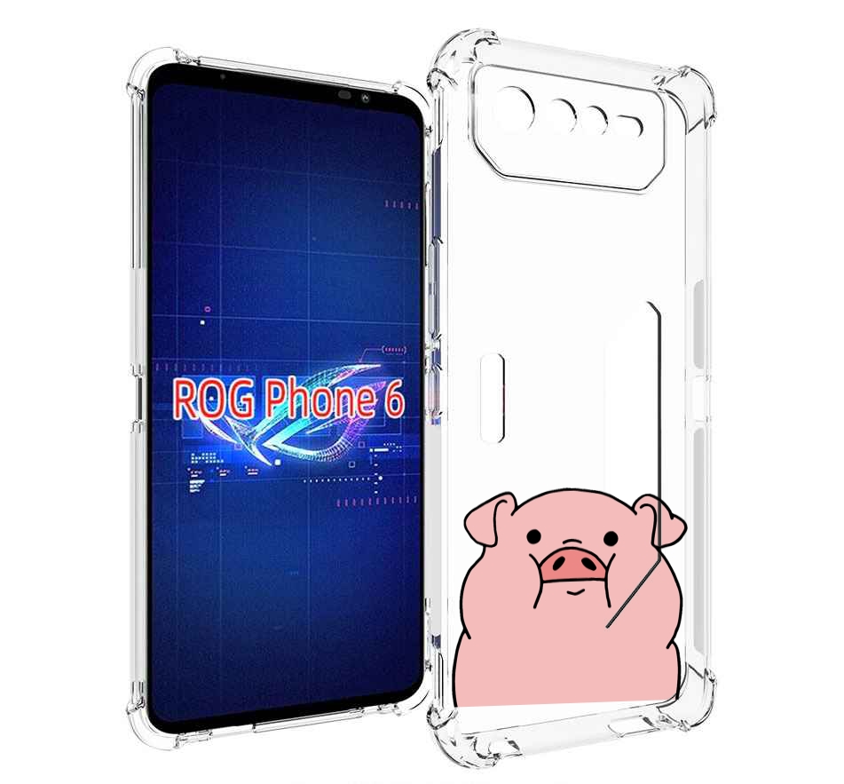

Чехол MyPads полная-свинья для Asus ROG Phone 6, Прозрачный, Tocco