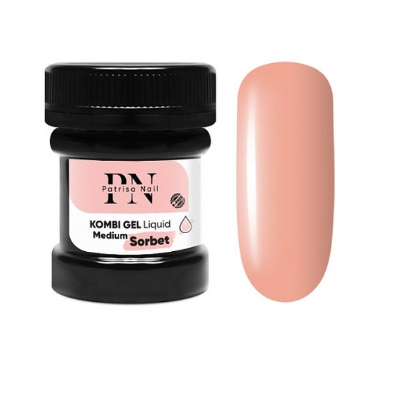 

Гель Patrisa Nail Kombi Gel Liquid Medium Sorbet, 30 мл