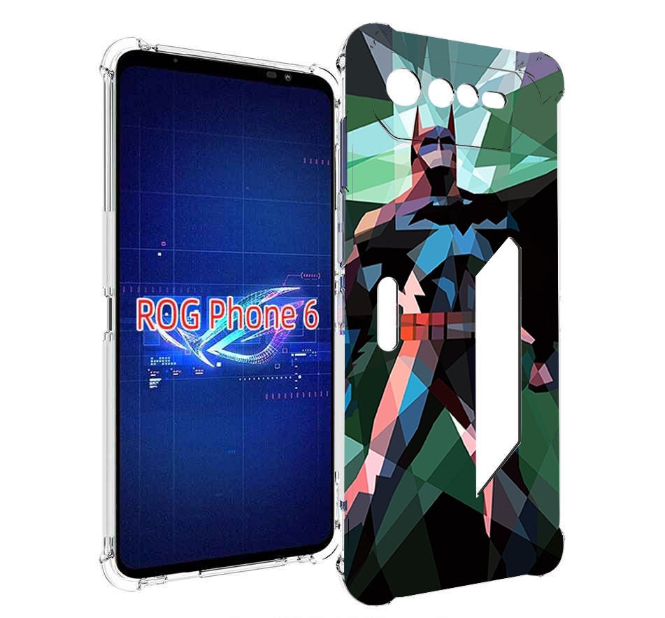 

Чехол MyPads полигональный-бэтмен-арт для Asus ROG Phone 6, Прозрачный, Tocco