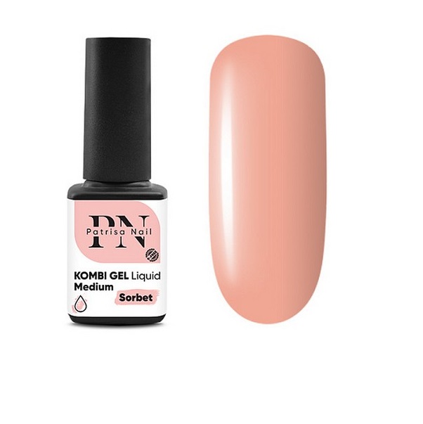

Гель Patrisa Nail Kombi Gel Liquid Medium Sorbet, 12 мл
