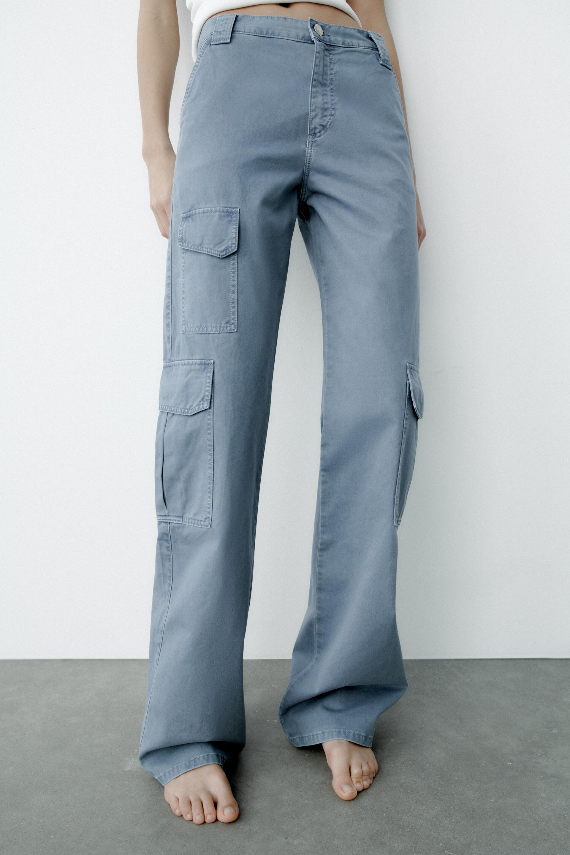 

Брюки женские ZARA 05520067 синие 32 EU (доставка из-за рубежа), Синий, 05520067