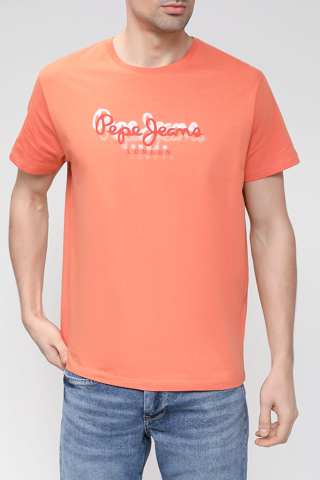 

Футболка мужская Pepe Jeans PM508697 оранжевая S, Оранжевый, PM508697