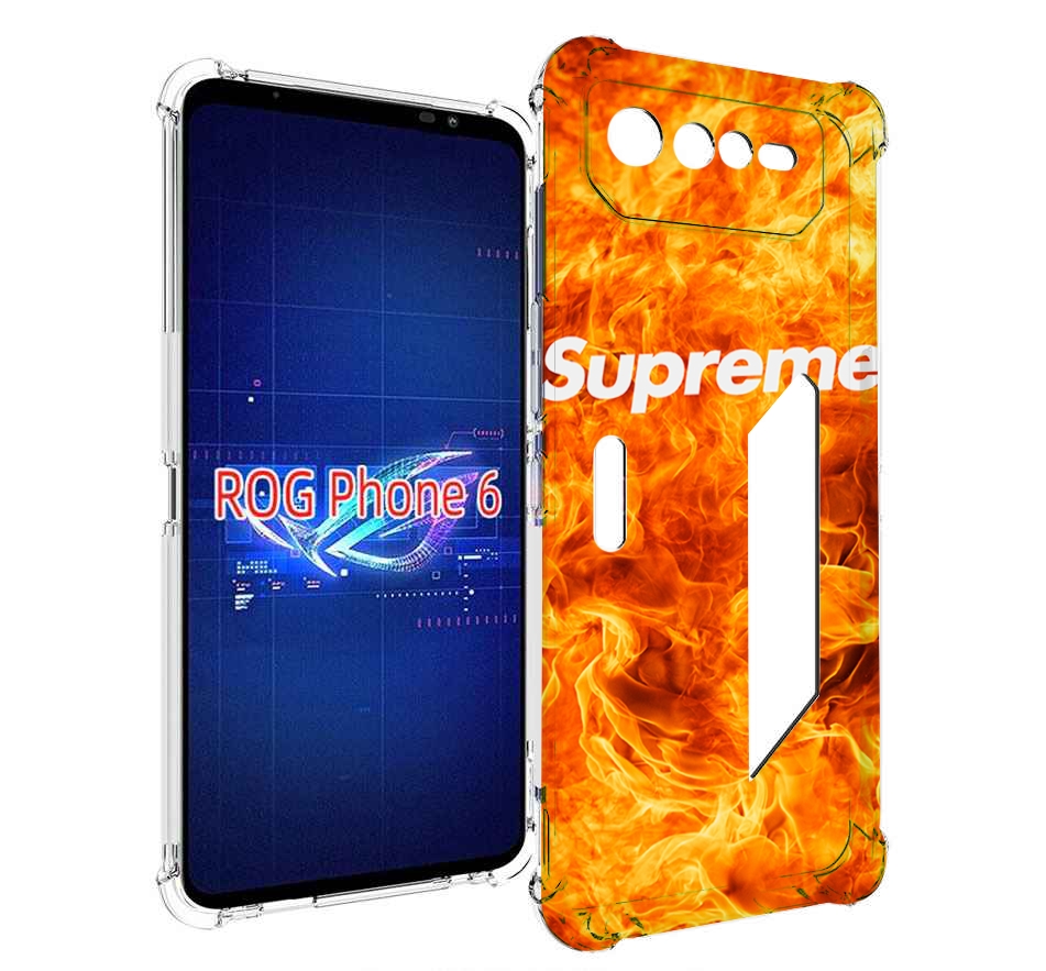 

Чехол MyPads пламя-пламенное суприм для Asus ROG Phone 6, Прозрачный, Tocco