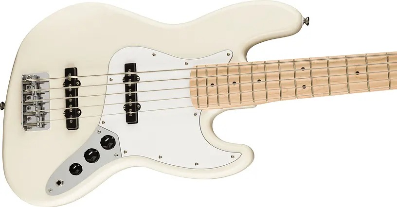 

5-ти струнная бас-гитара Fender Squier Affinity Jazz Bass, Olympic White, Affinity Jazz Bass