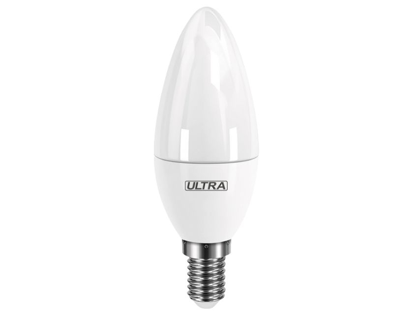 фото Светодиодная лампочка ultra led c37 5w e14 3000k