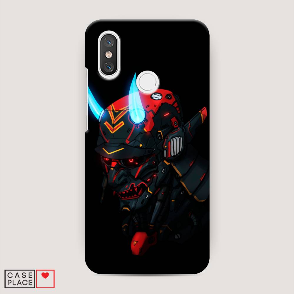 

Пластиковый чехол "Неоновый самурай" на Xiaomi Mi 8, 33520-5