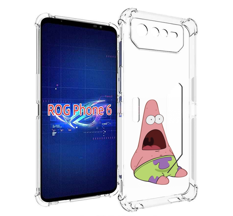 

Чехол MyPads патрик-в-шоке детский для Asus ROG Phone 6, Прозрачный, Tocco