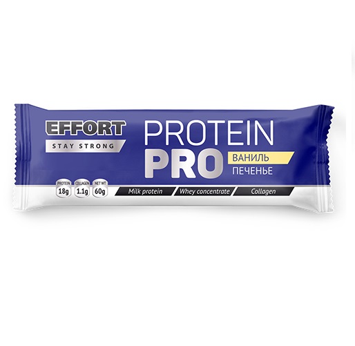 

Батончик Effort Protein мюсли ваниль и печенье 50 г