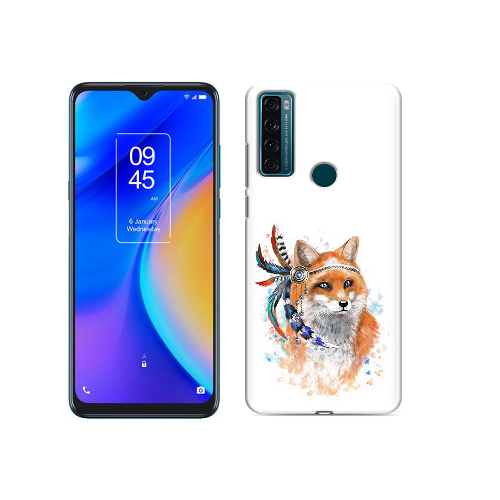 

Чехол MyPads Tocco для TCL 20 SE инду лиса, Прозрачный, Tocco