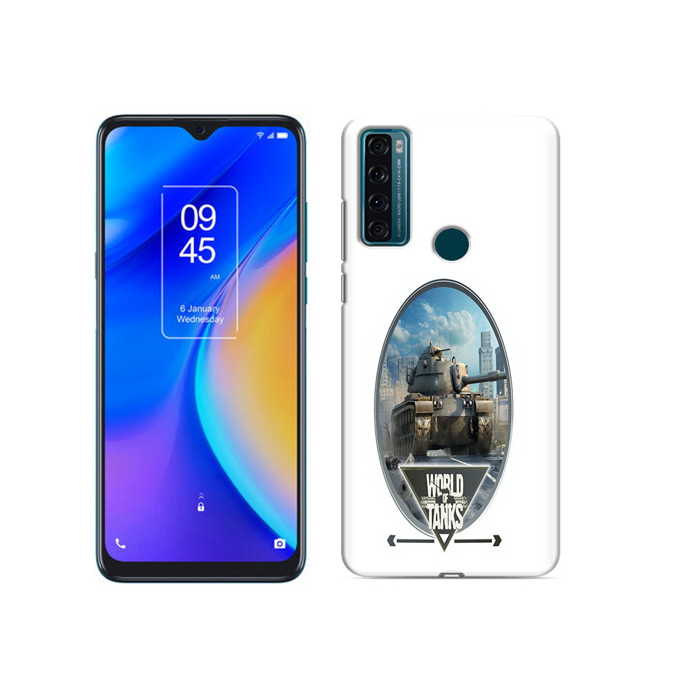 

Чехол MyPads Tocco для TCL 20 SE игра с танками, Прозрачный, Tocco