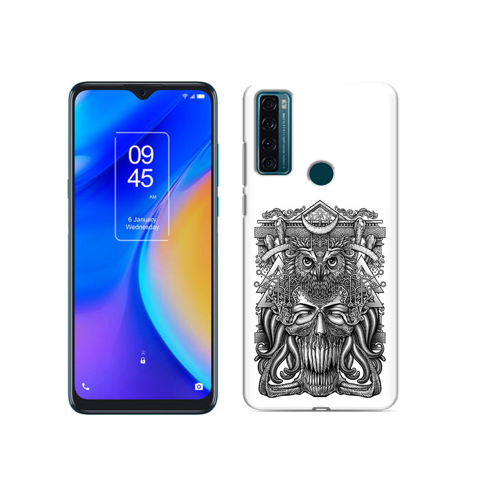 

Чехол MyPads Tocco для TCL 20 SE зубастая сова, Прозрачный, Tocco