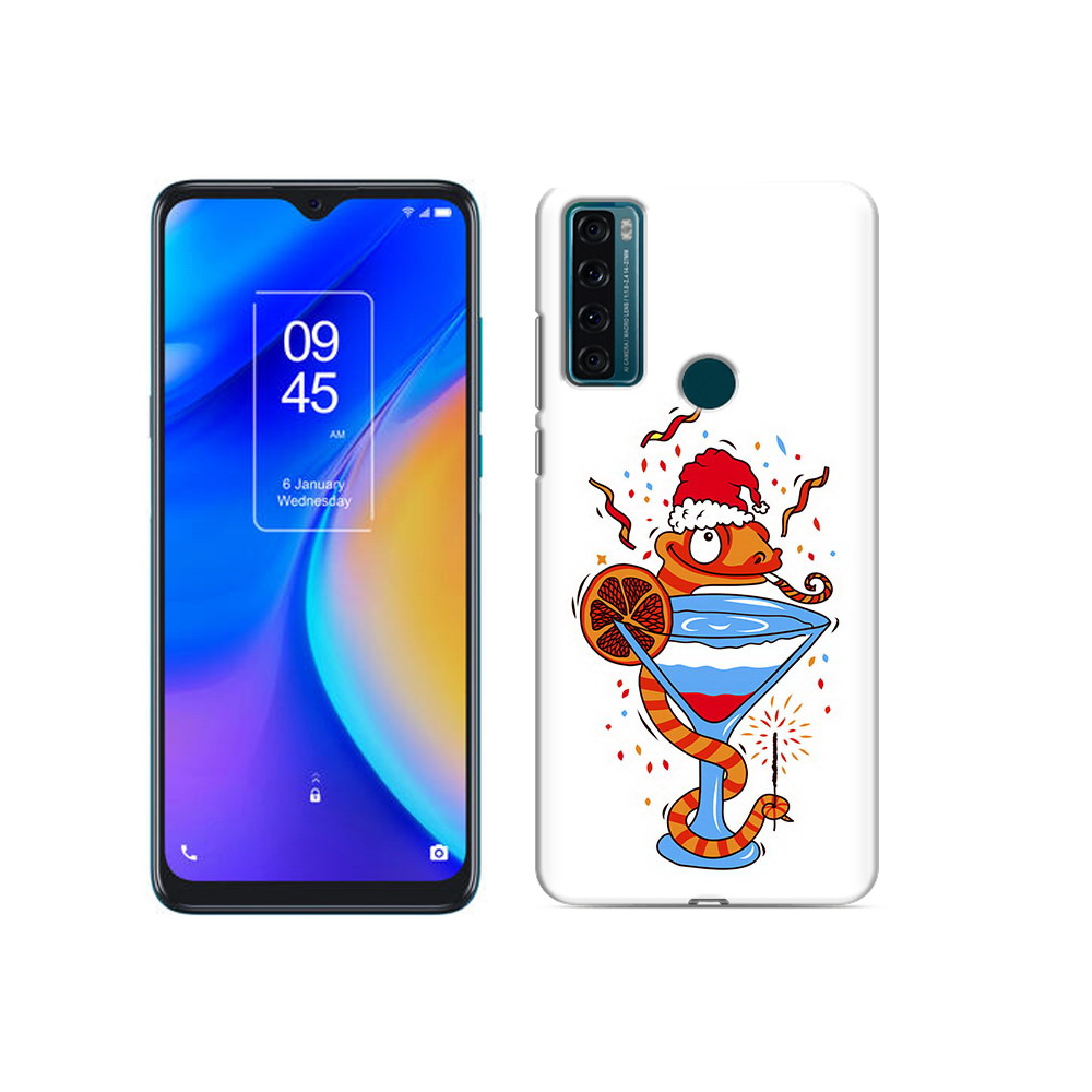 

Чехол MyPads Tocco для TCL 20 SE змейка, Прозрачный, Tocco
