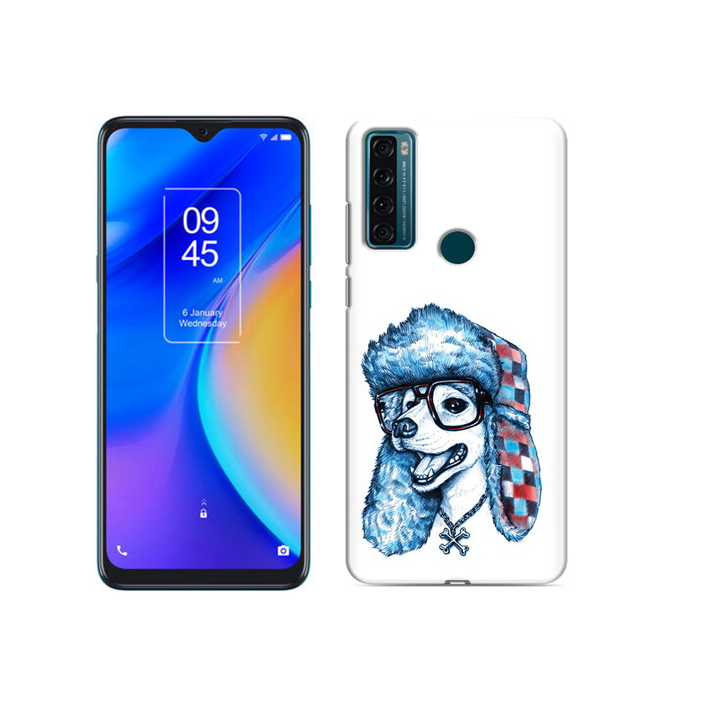 

Чехол MyPads Tocco для TCL 20 SE зимний пес, Прозрачный, Tocco