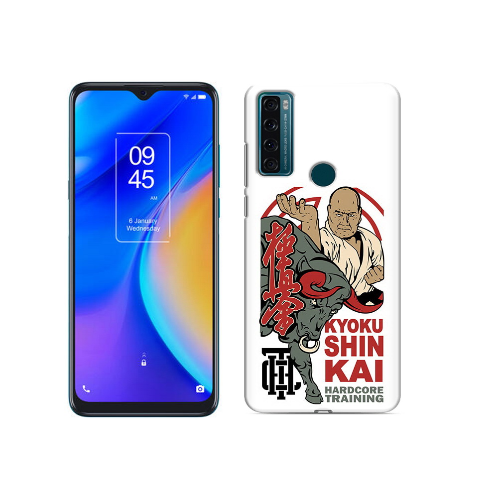

Чехол MyPads Tocco для TCL 20 SE единоборства рисунок, Прозрачный, Tocco