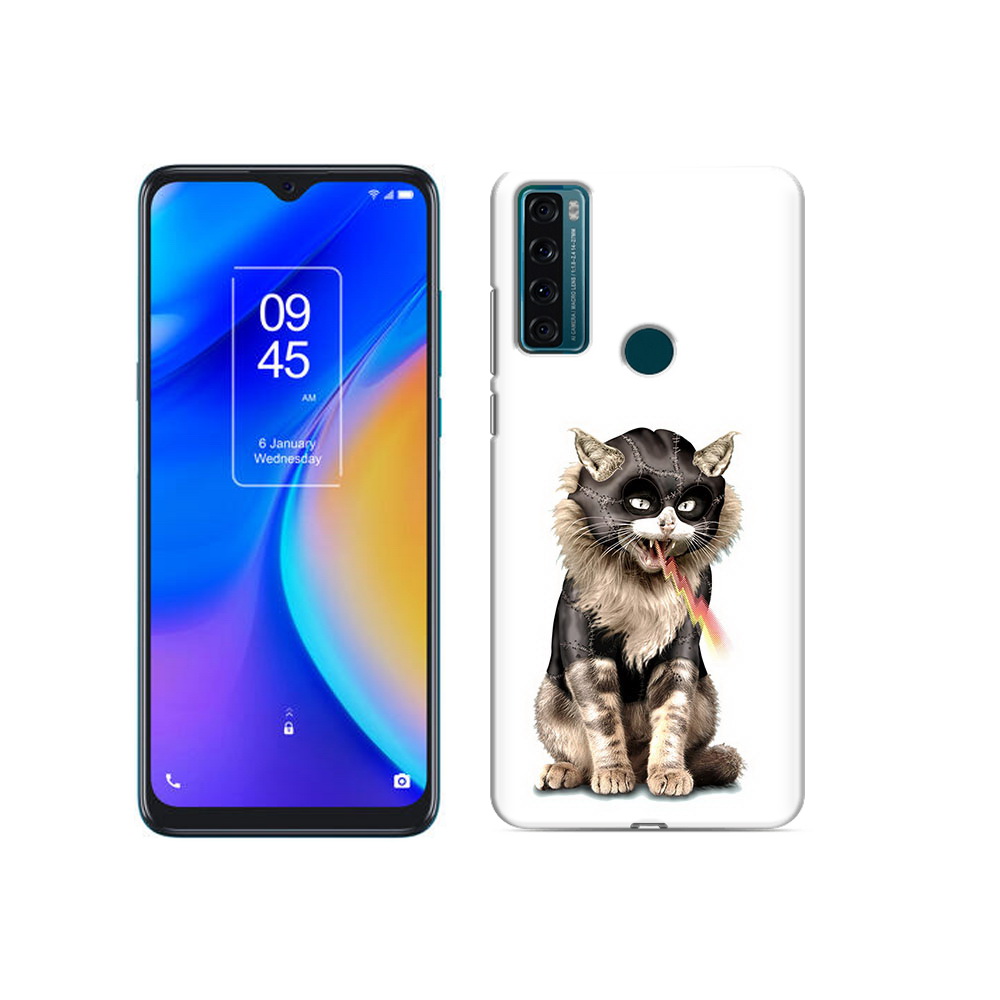 

Чехол MyPads Tocco для TCL 20 SE дьяволский кот, Прозрачный, Tocco