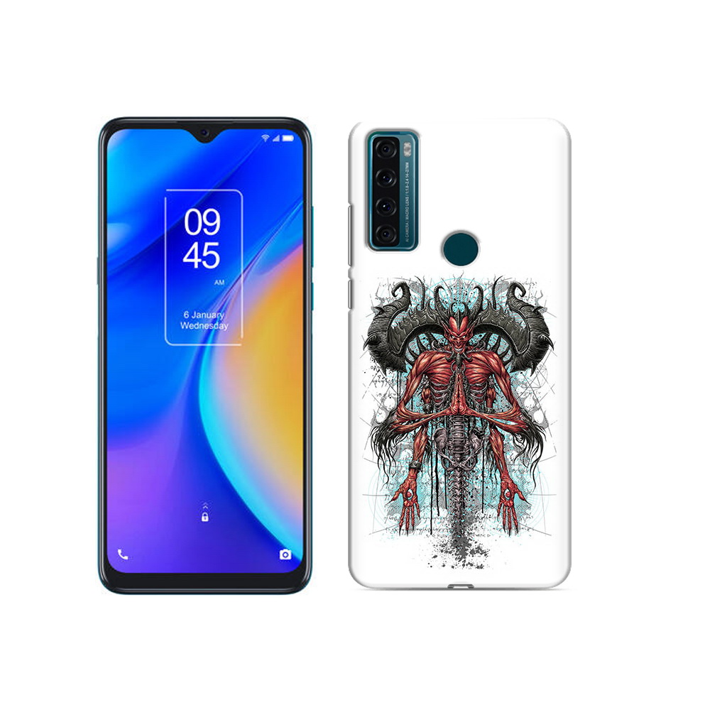 

Чехол MyPads Tocco для TCL 20 SE дьявол, Прозрачный, Tocco