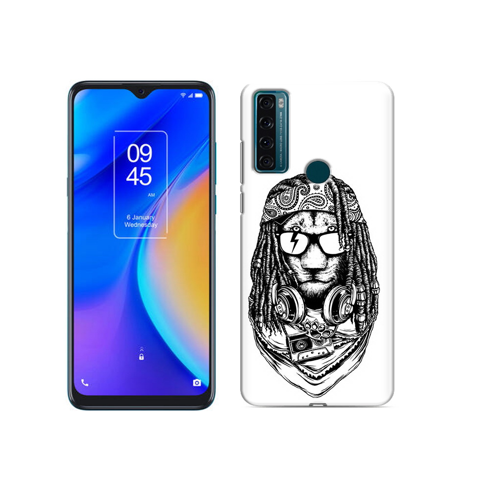 

Чехол MyPads Tocco для TCL 20 SE дреды льва, Прозрачный, Tocco