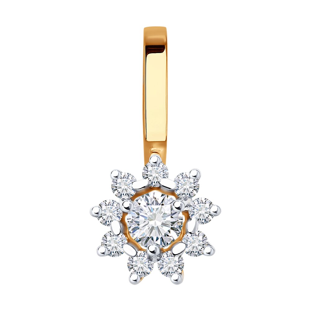 

Подвеска из красного золота Diamant 51-130-02267-1, фианит, 51-130-02267-1