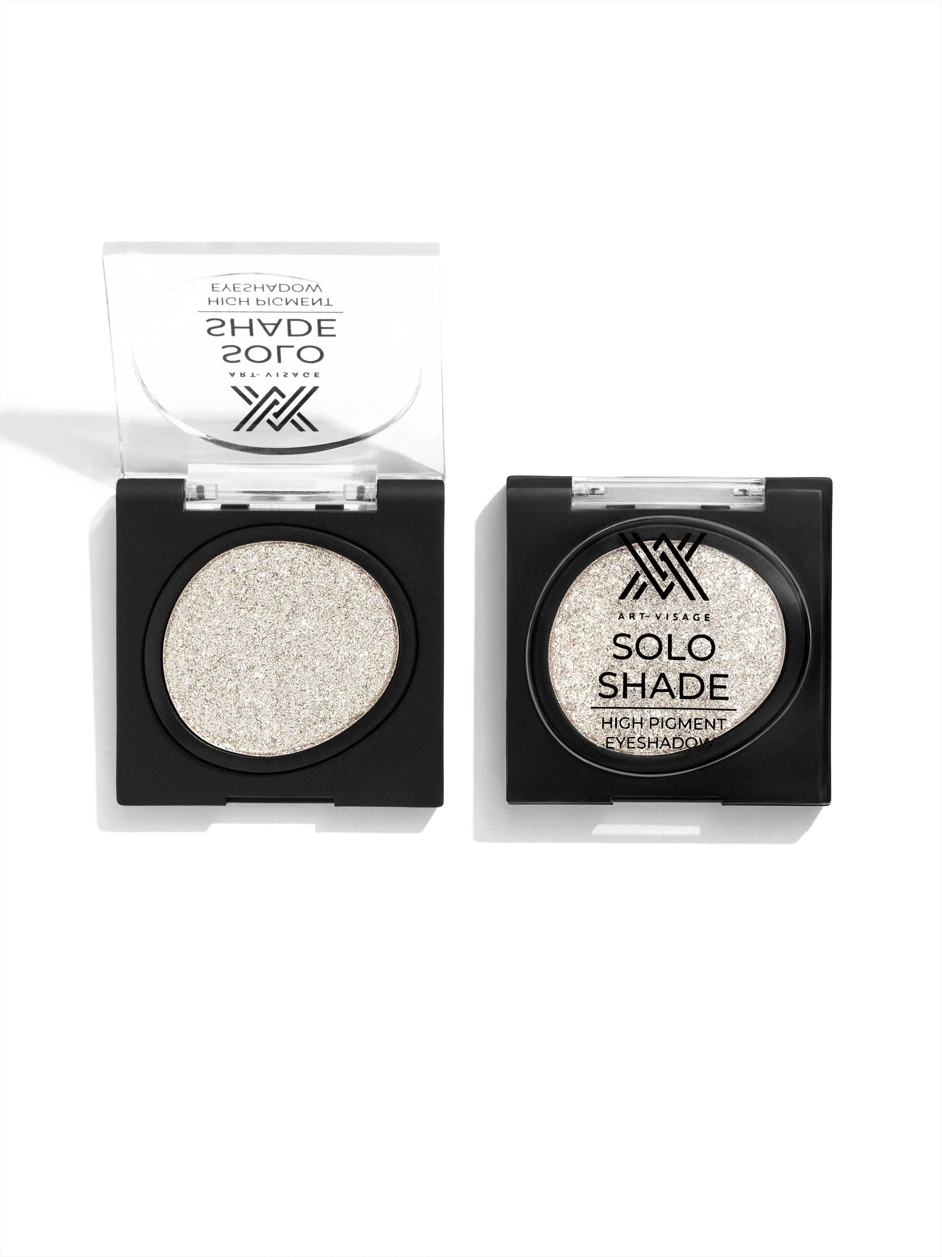 

Тени для век Высокопигментированные ART-VISAGE SOLO SHADE 52 холодное золото