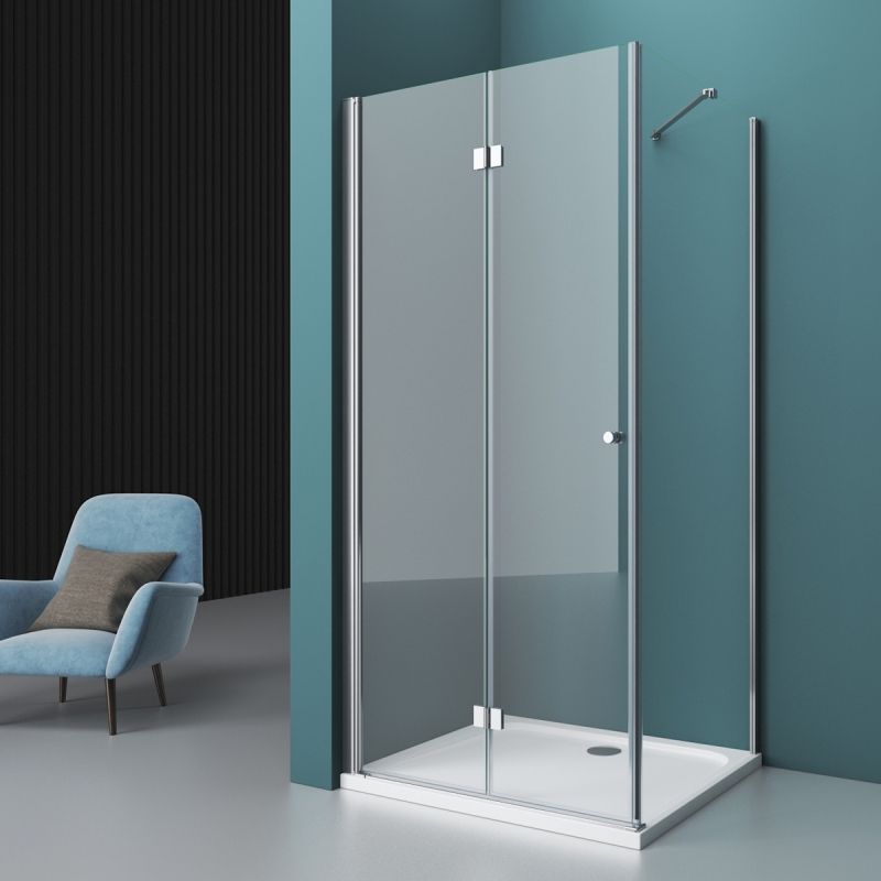 фото Belbagno душевое ограждение belbagno albano-as-1-100-c-cr 100x100 см