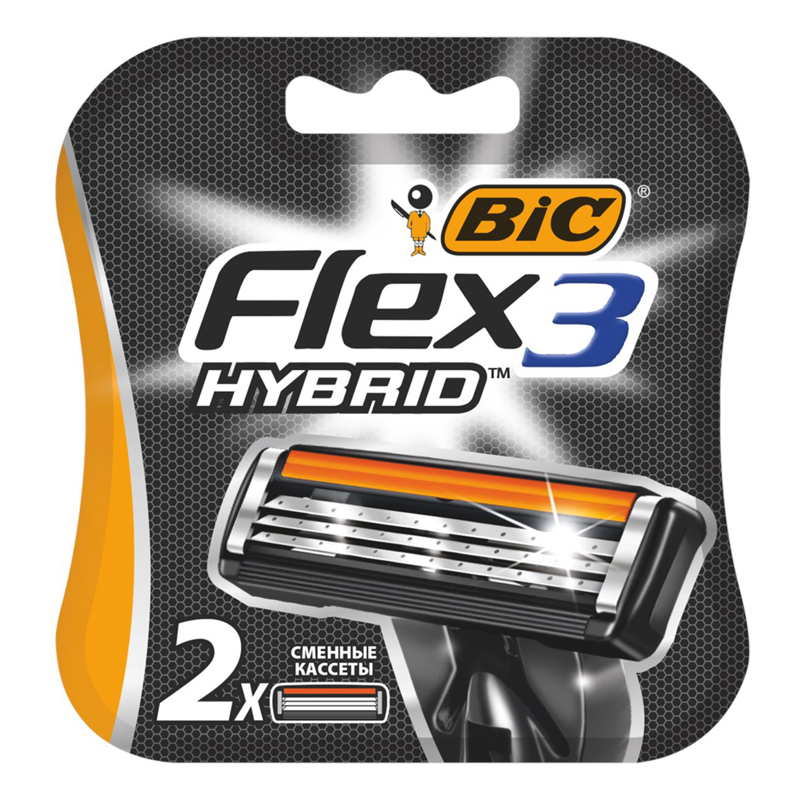 Сменная кассета Bic Flex 3 Hybrid 3 лезвия 2 шт открытка брат кассета vhs