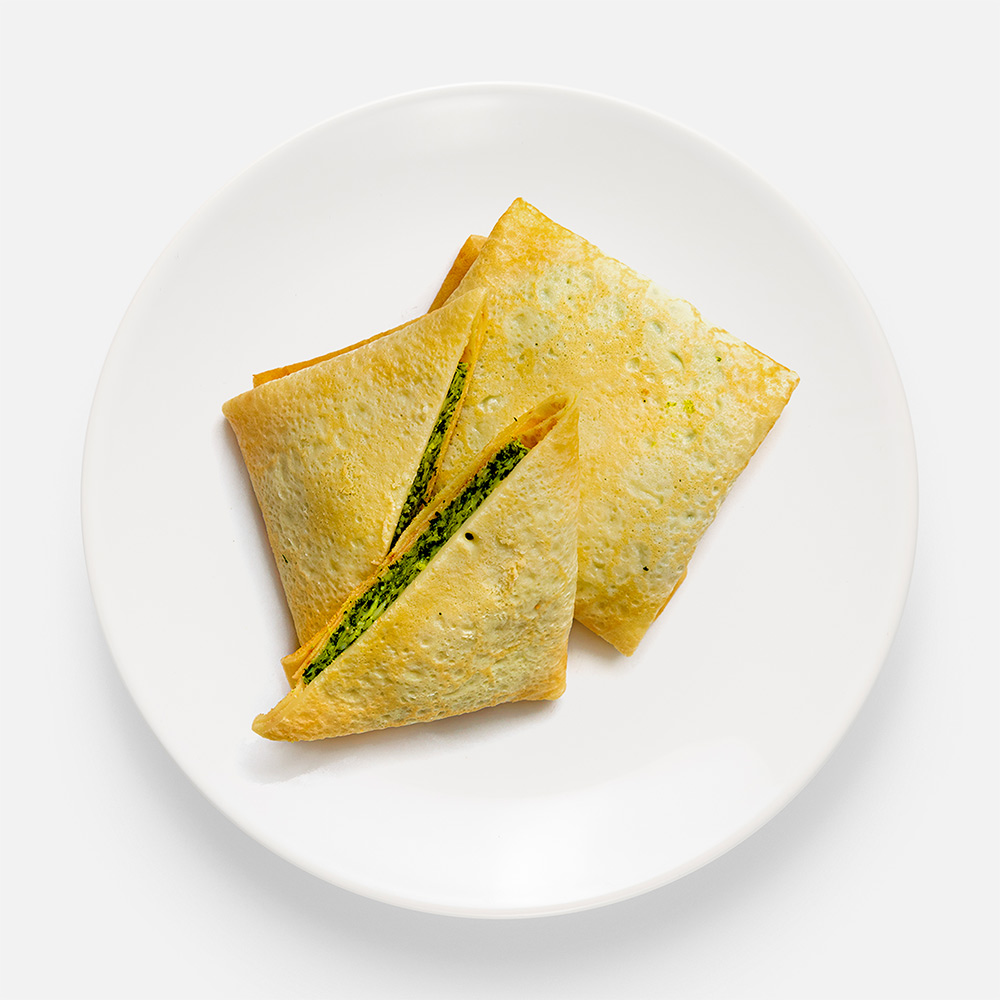 Блины Кухня на районе, с сыром и шпинатом, 170 г