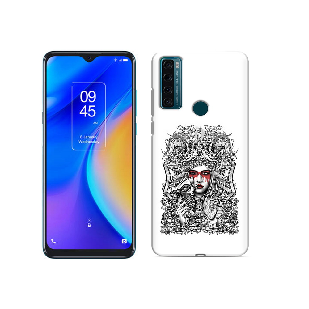 

Чехол MyPads Tocco для TCL 20 SE грусная девушка, Прозрачный, Tocco