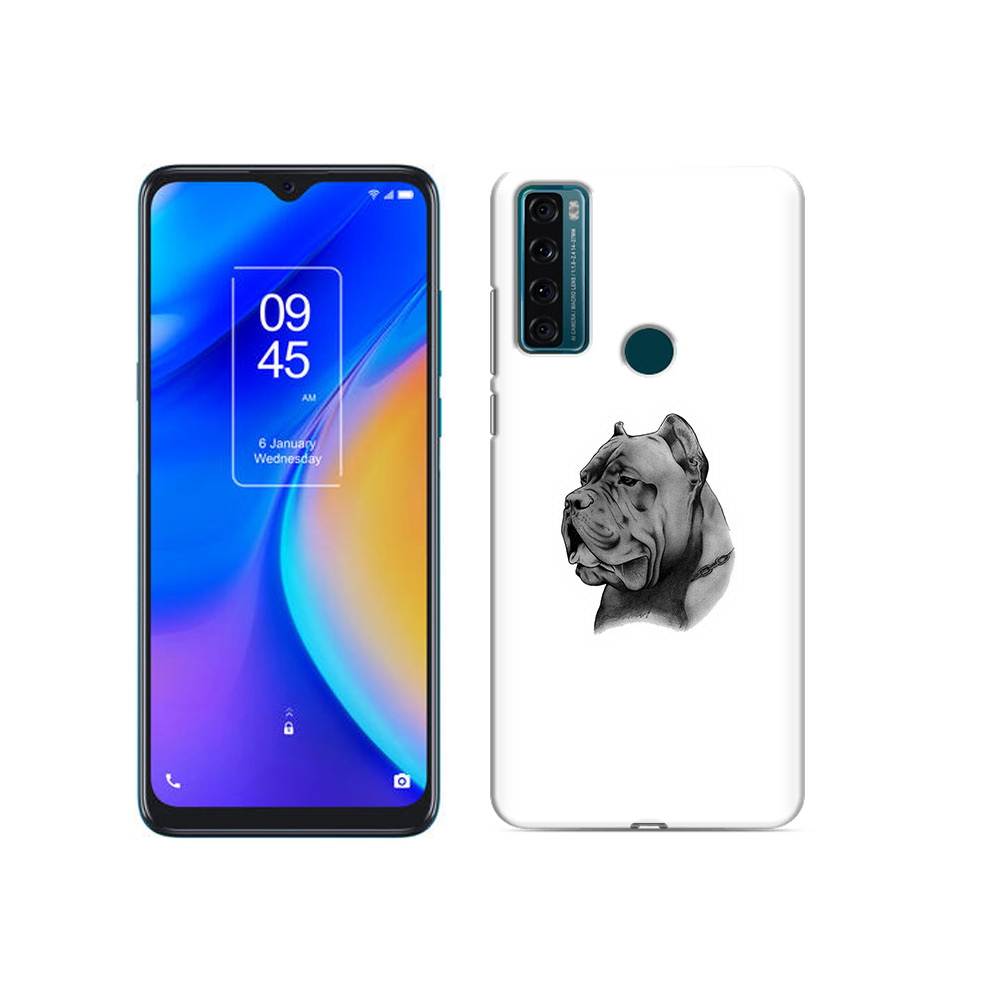 

Чехол MyPads Tocco для TCL 20 SE грозный бульдог, Прозрачный, Tocco