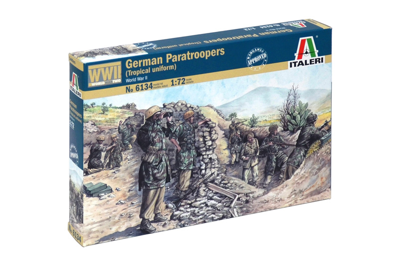 фото Сборная модель italeri 1/72 german paratroop. (tropical) 6134