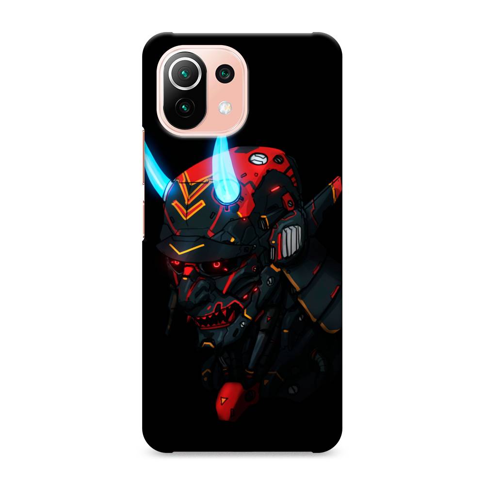 

Пластиковый чехол "Неоновый самурай" на Xiaomi Mi 11 Lite, 310220-5
